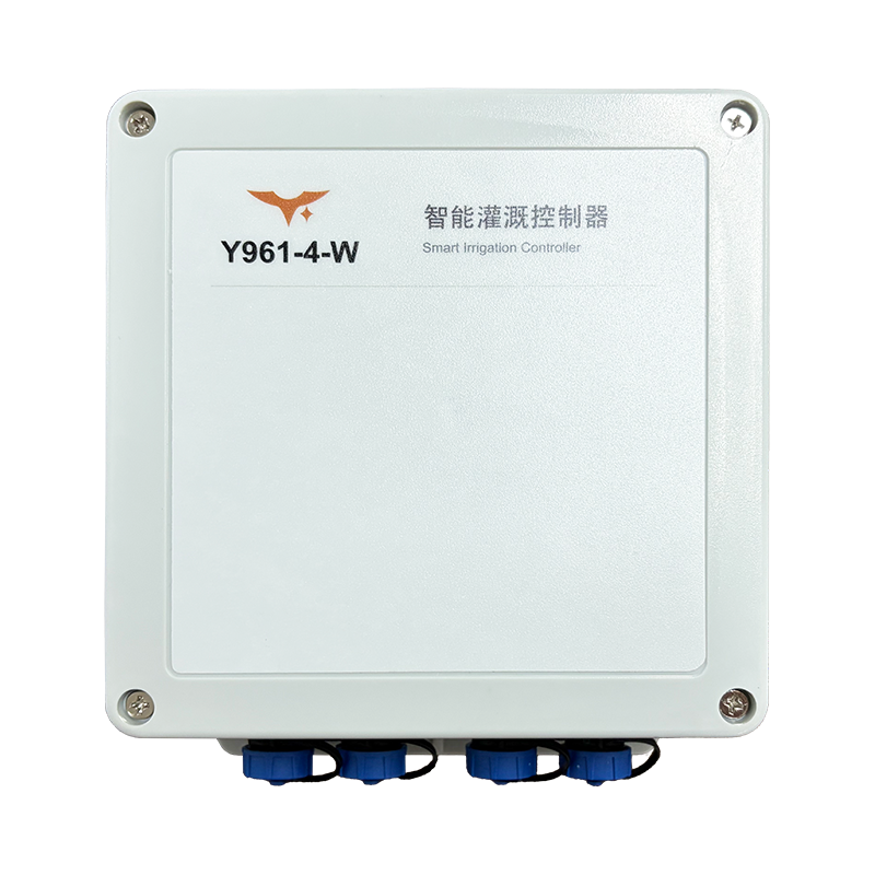 Y961 four-output irrigation controller with four output connectors
