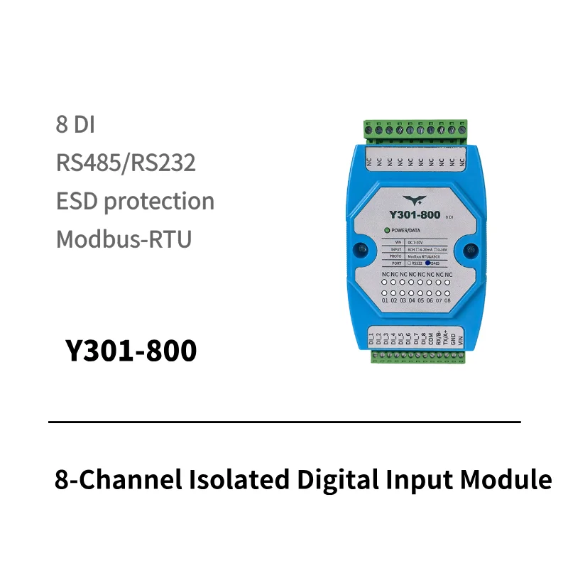 I/O module with 8 channel digital input