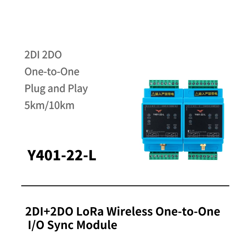 Y401-44-L LoRa I/O sync module with 4DI and 4DO ports