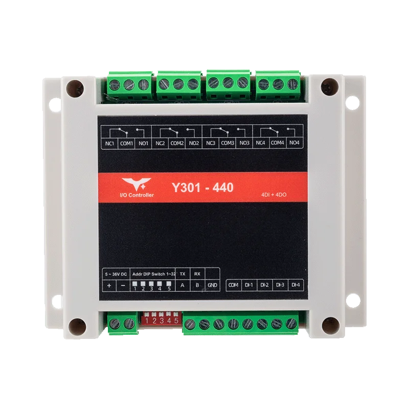 Y301-440 4DI 4DO IoT I/O module with Modbus RTU