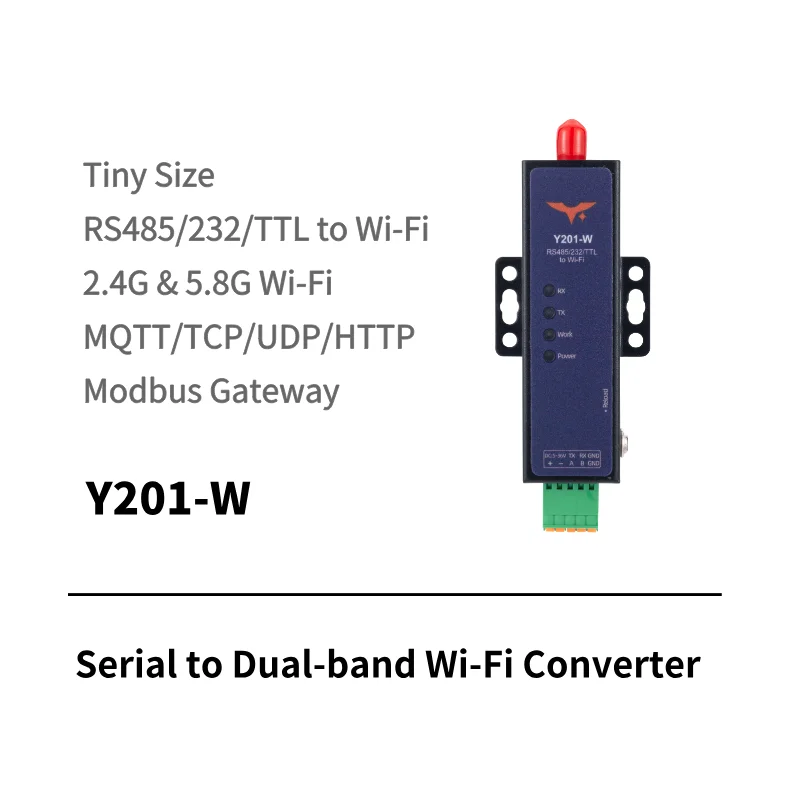 Y201-R Serial to Ethernet DTU for industrial IoT