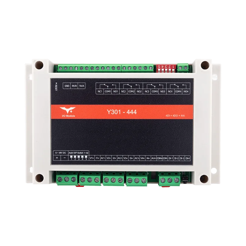 Y301-444 I/O module with 4DI, 4DO, and 4AI ports