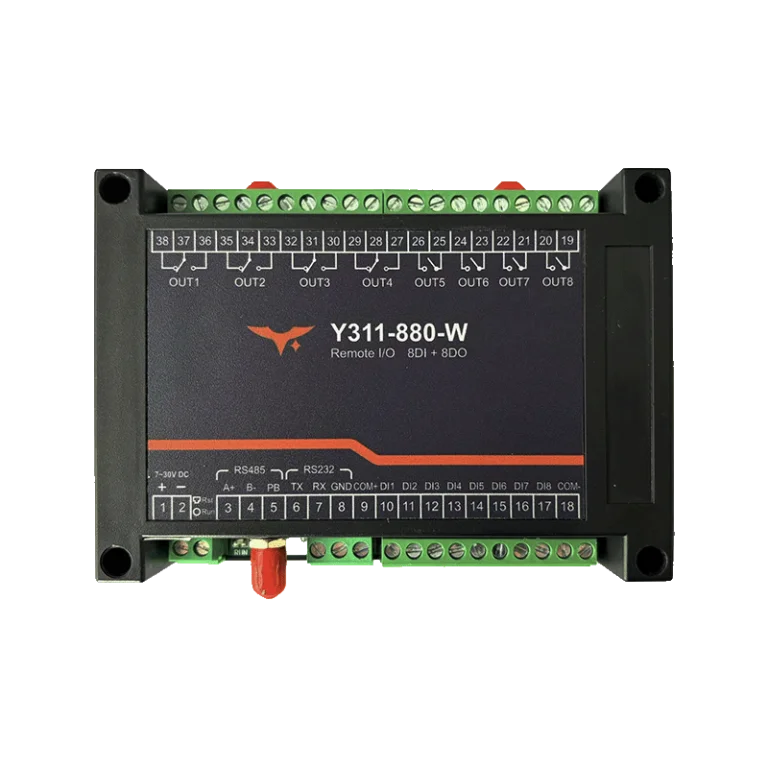 YenGear industrial Remote I/O Module with relay outputs