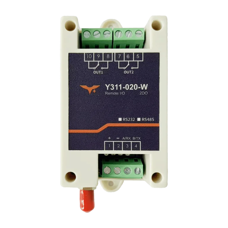 YenGear industrial Remote I/O Module with relay outputs