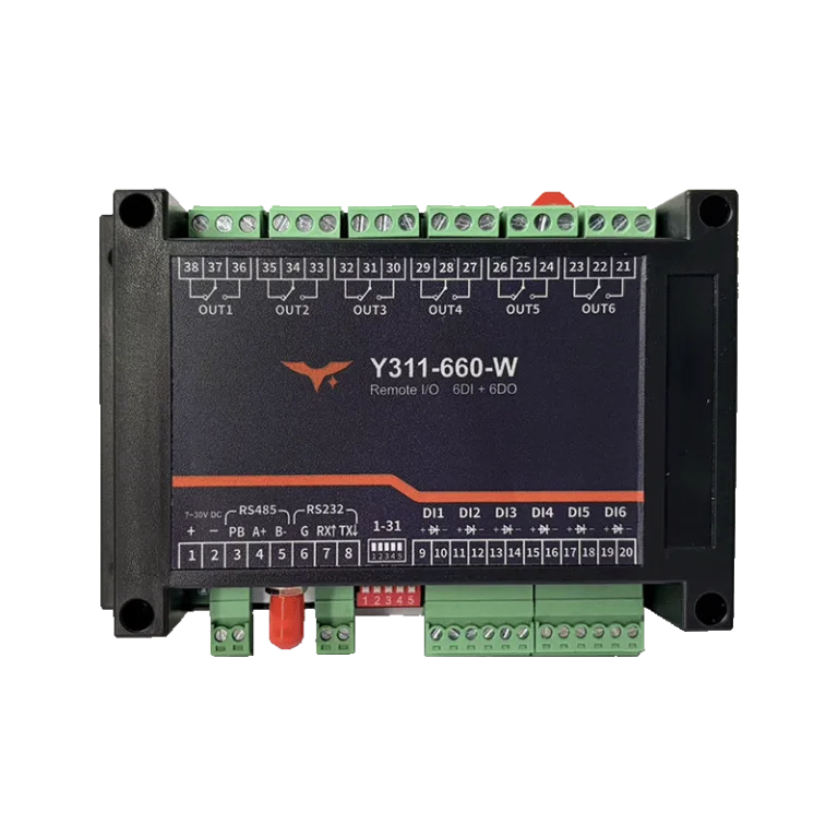 YenGear industrial Remote I/O Module with relay outputs