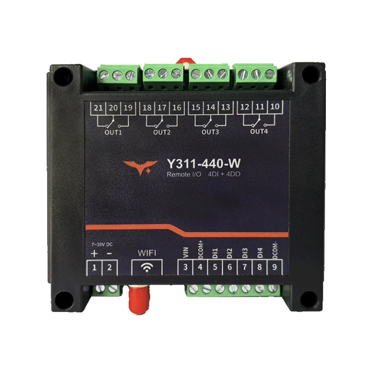 YenGear industrial Remote I/O Module with relay outputs