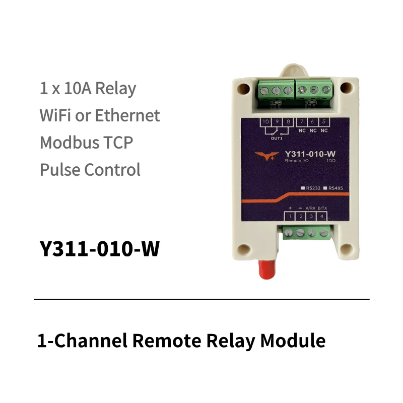 Y311-020 2DO remote I/O module with WiFi and Ethernet ports